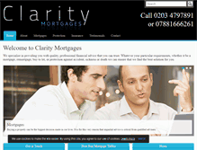 Tablet Screenshot of claritymortgage.co.uk